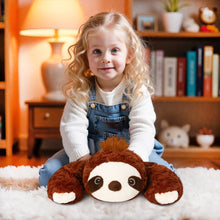 Load image into Gallery viewer, Niuniu Daddy Stuffed Animal Plush Toy, Weighted Sloth, 3.3lb, Soft Fau