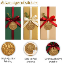 Load image into Gallery viewer, 320 Pcs Thank You Stickers 2 Inch Round Kraft Paper Stickers Appreciat