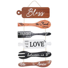 Load image into Gallery viewer, Lzvxtym Dining Room Decoration,Wooden Bless Hanging Wall Sign,Bless th
