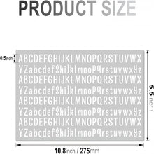 Load image into Gallery viewer, CCOCC 12 Sheets Letter Stickers,1/2 Inch Self Adhesive Waterproof Smal
