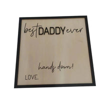 Load image into Gallery viewer, DIY Handprint Wooden Plaque Kit, Personalized Fingerprint Craft for Fa