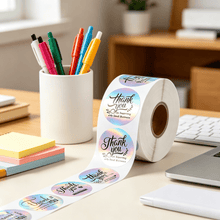 Load image into Gallery viewer, CCOCC 2026 New Thank You Stickers Rainbow Effect Thank You Stickers Sm