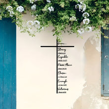 Load image into Gallery viewer, Szbaoan Black Letter Cross Wall Decor with Spiritual Inspiration, Mode