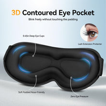 Load image into Gallery viewer, FACEMOON 3D Sleep Mask for Sleeping | 100% Blackout Eye Mask for Women
